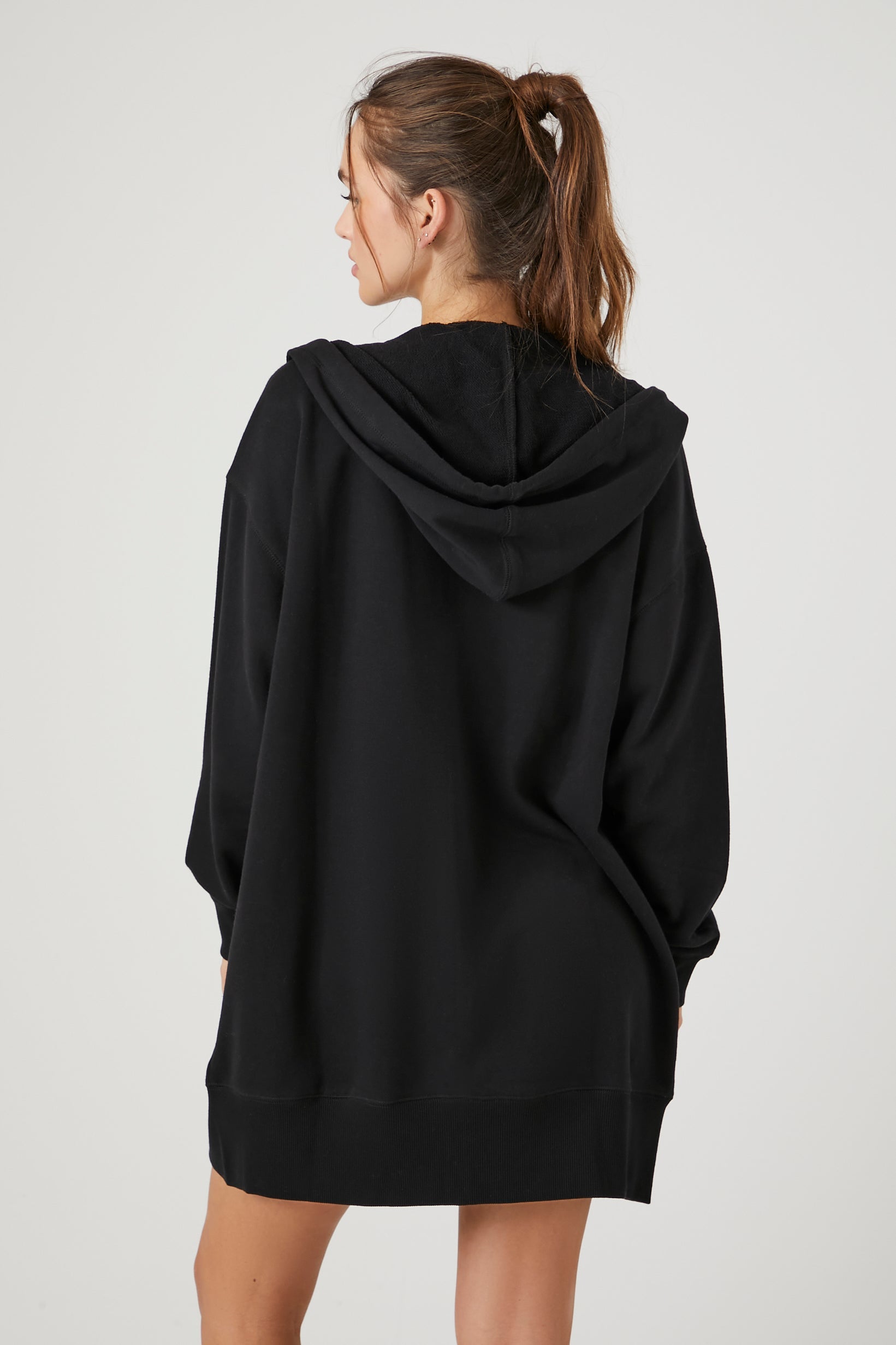 Black Active French Terry Zip-Up Hoodie 2