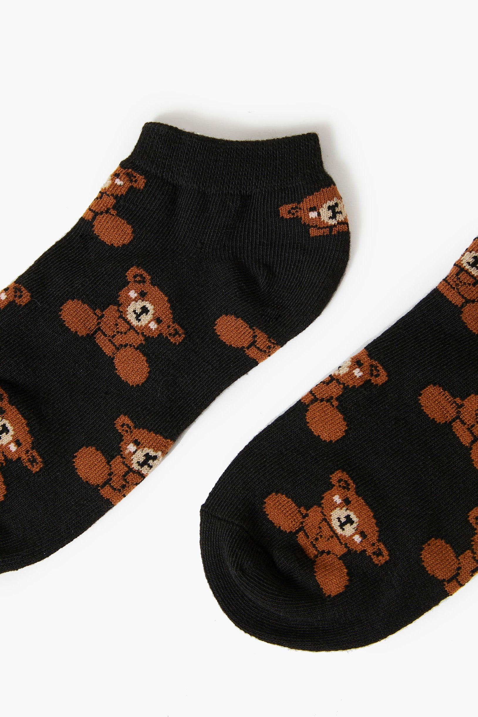 Black/Multi Teddy Bear Ankle Socks 1