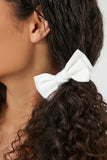White Bow Hair Clip Set 1