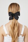 Black Layered Bow Scrunchie