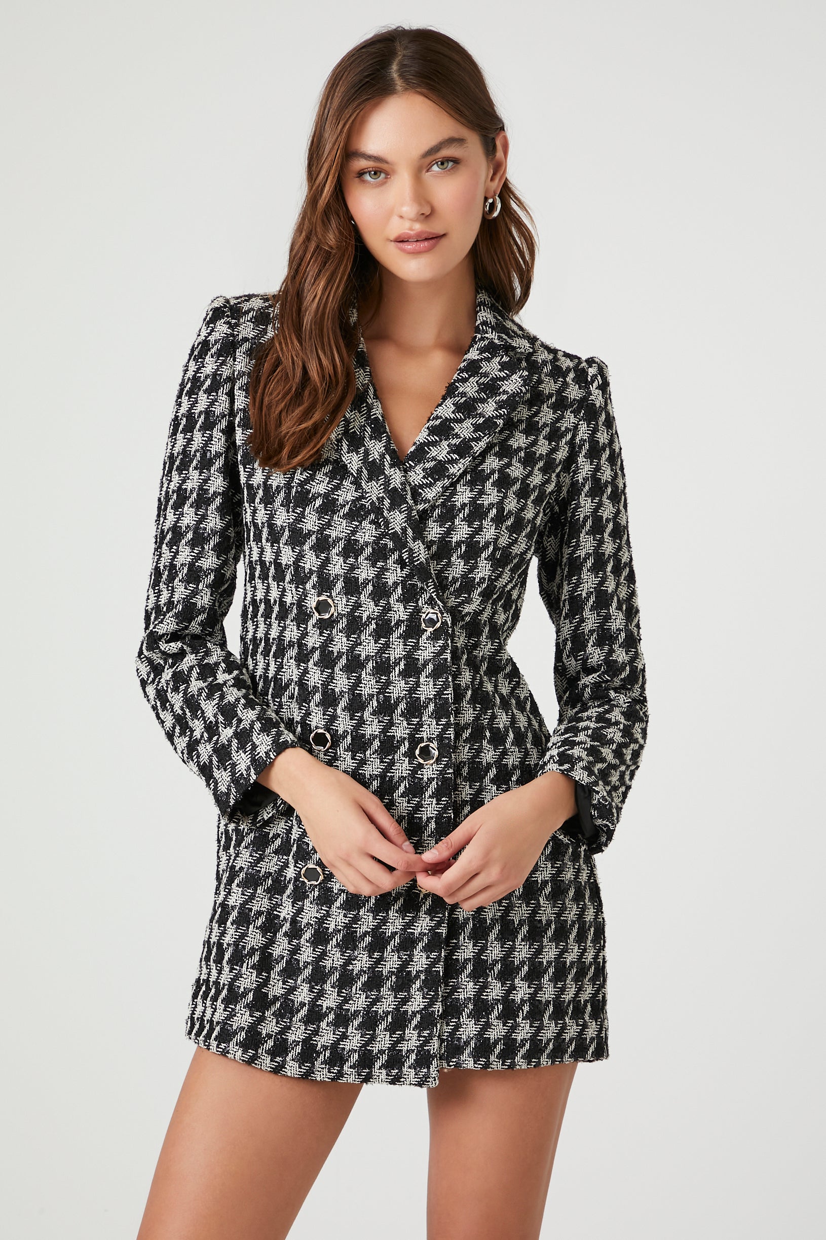 Tweed houndstooth dress - Women