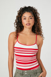 Na Seamless Striped Cami Bodysuit