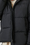 Black Hooded Puffer Jacket 4