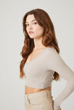Goat Ribbed Knit Crop Top 1