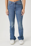 Medium Denim Mid-Rise Bootcut Jeans 