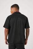 Black Plisse Short-Sleeve Shirt 2