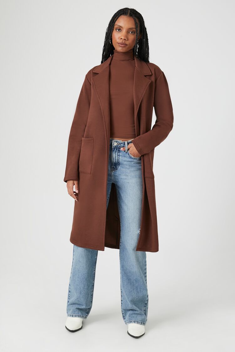 Fleece sale duster coat