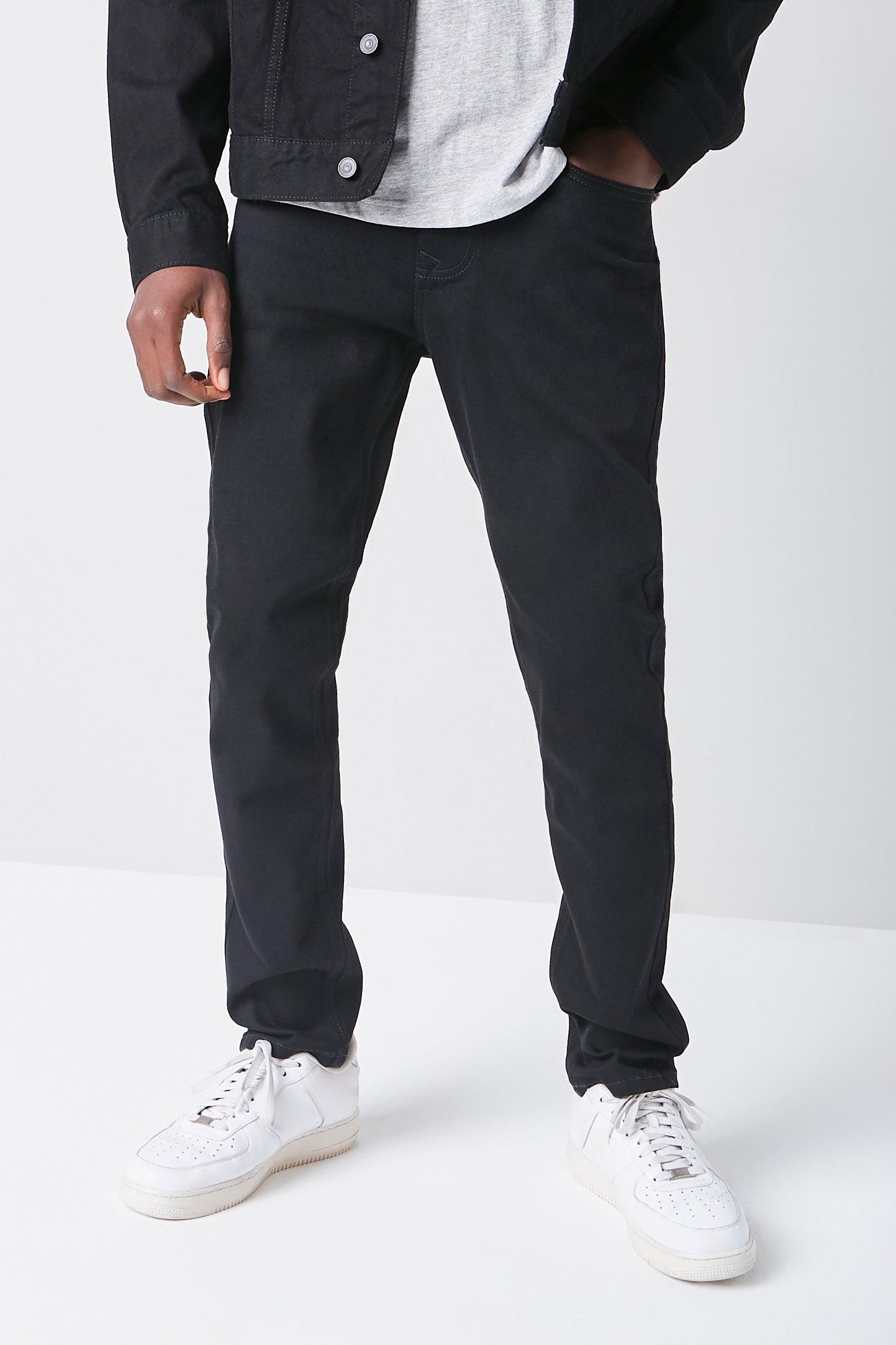 Black Basic Slim-Fit Jeans  2