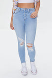 Lightdenim Distressed High-Rise Skinny Jeans  2